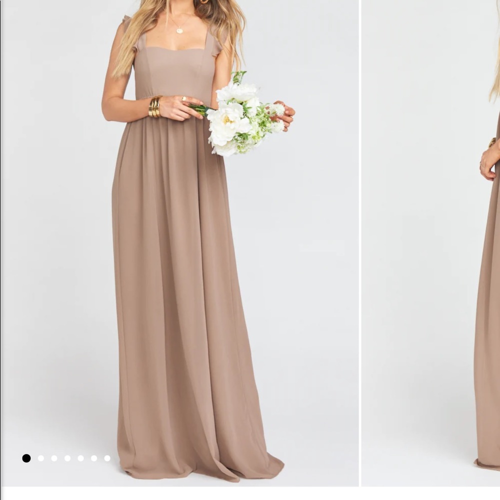 June Maxi Dress in Dune Chifon